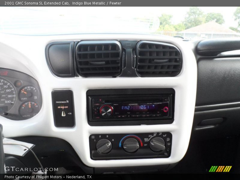 Indigo Blue Metallic / Pewter 2001 GMC Sonoma SL Extended Cab