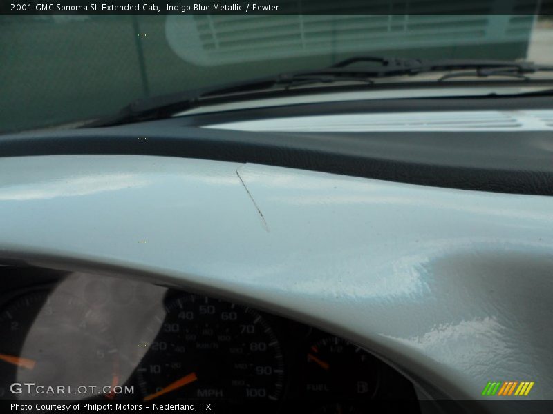 Indigo Blue Metallic / Pewter 2001 GMC Sonoma SL Extended Cab