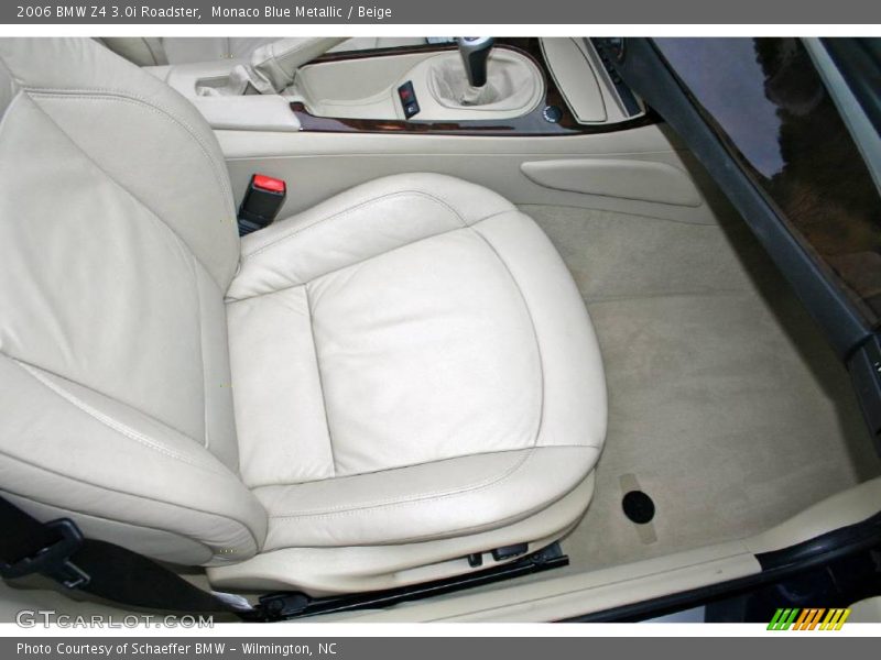 Monaco Blue Metallic / Beige 2006 BMW Z4 3.0i Roadster
