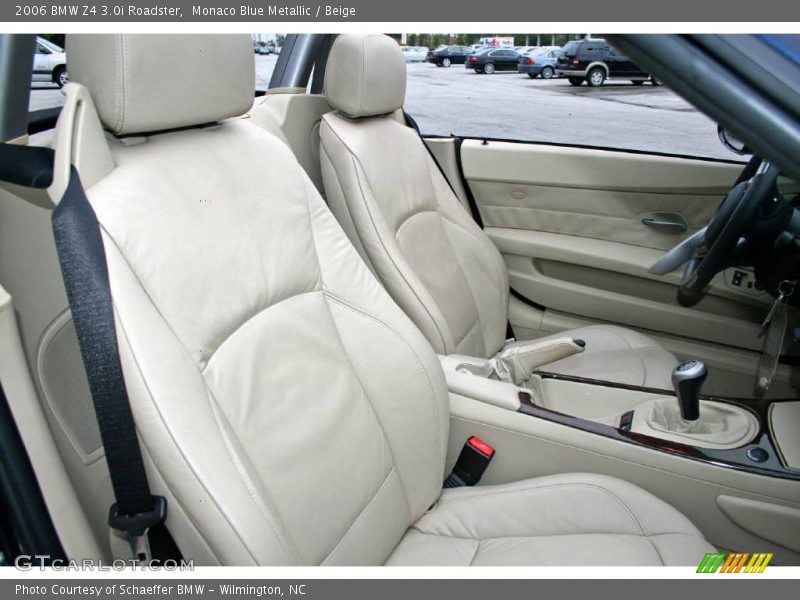 Monaco Blue Metallic / Beige 2006 BMW Z4 3.0i Roadster