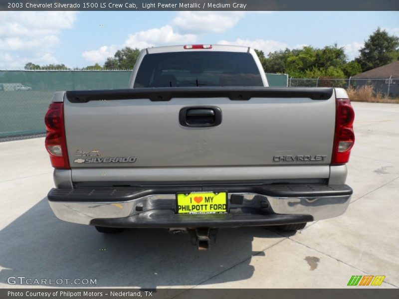 Light Pewter Metallic / Medium Gray 2003 Chevrolet Silverado 1500 LS Crew Cab