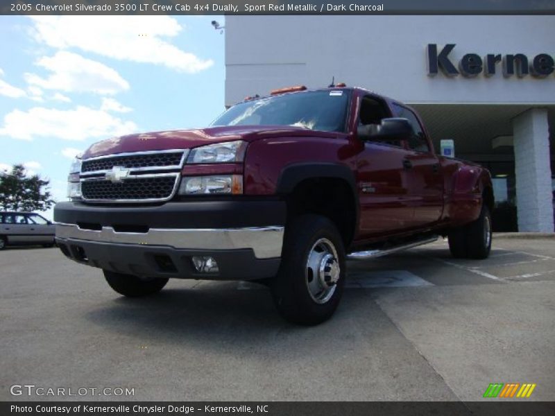 Sport Red Metallic / Dark Charcoal 2005 Chevrolet Silverado 3500 LT Crew Cab 4x4 Dually