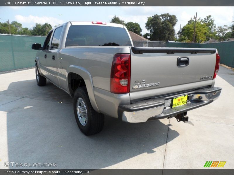 Light Pewter Metallic / Medium Gray 2003 Chevrolet Silverado 1500 LS Crew Cab