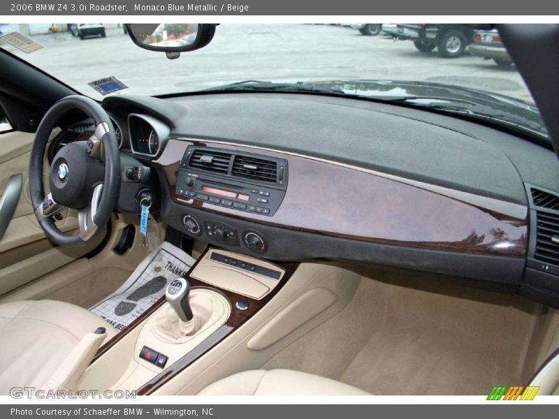 Monaco Blue Metallic / Beige 2006 BMW Z4 3.0i Roadster