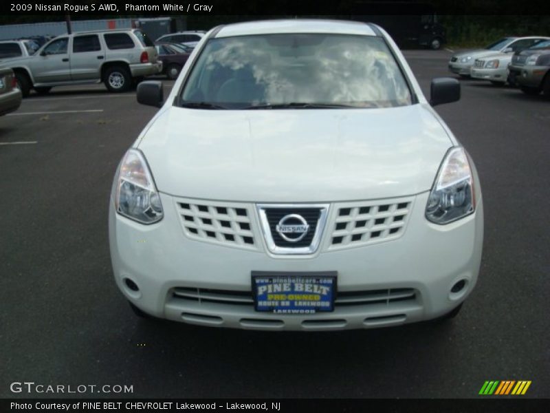 Phantom White / Gray 2009 Nissan Rogue S AWD