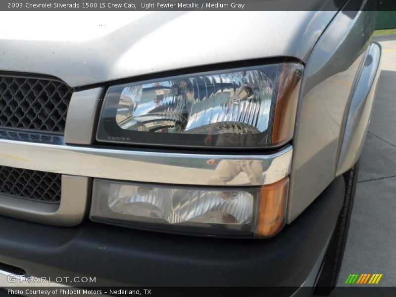 Light Pewter Metallic / Medium Gray 2003 Chevrolet Silverado 1500 LS Crew Cab