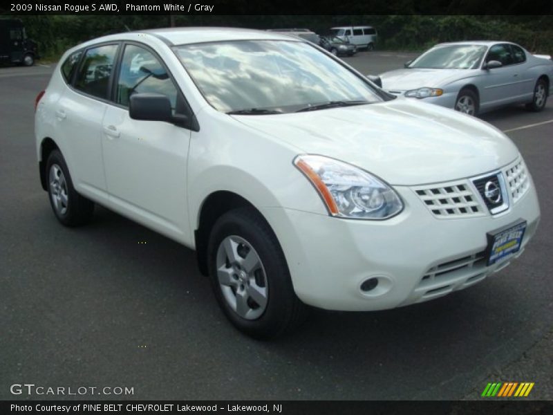 Phantom White / Gray 2009 Nissan Rogue S AWD