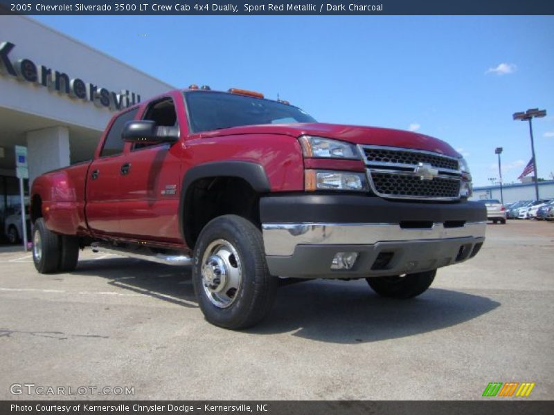 Sport Red Metallic / Dark Charcoal 2005 Chevrolet Silverado 3500 LT Crew Cab 4x4 Dually