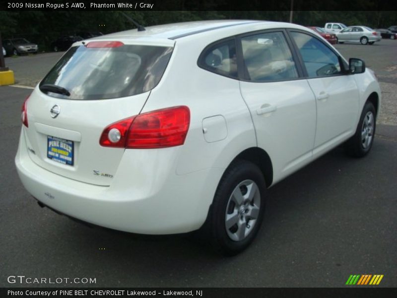 Phantom White / Gray 2009 Nissan Rogue S AWD