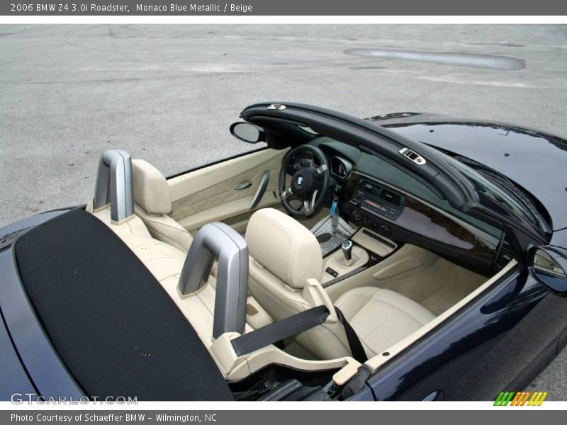 Monaco Blue Metallic / Beige 2006 BMW Z4 3.0i Roadster