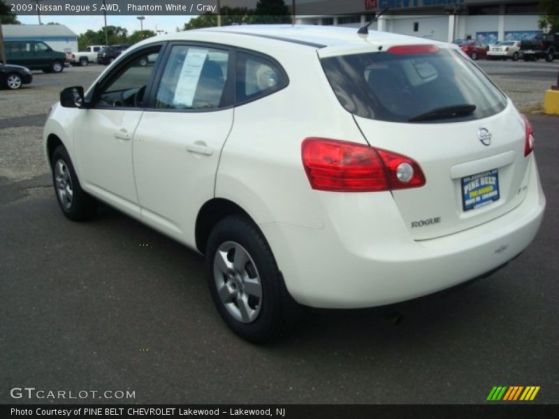 Phantom White / Gray 2009 Nissan Rogue S AWD