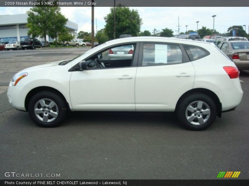 Phantom White / Gray 2009 Nissan Rogue S AWD