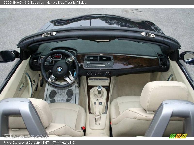 Monaco Blue Metallic / Beige 2006 BMW Z4 3.0i Roadster