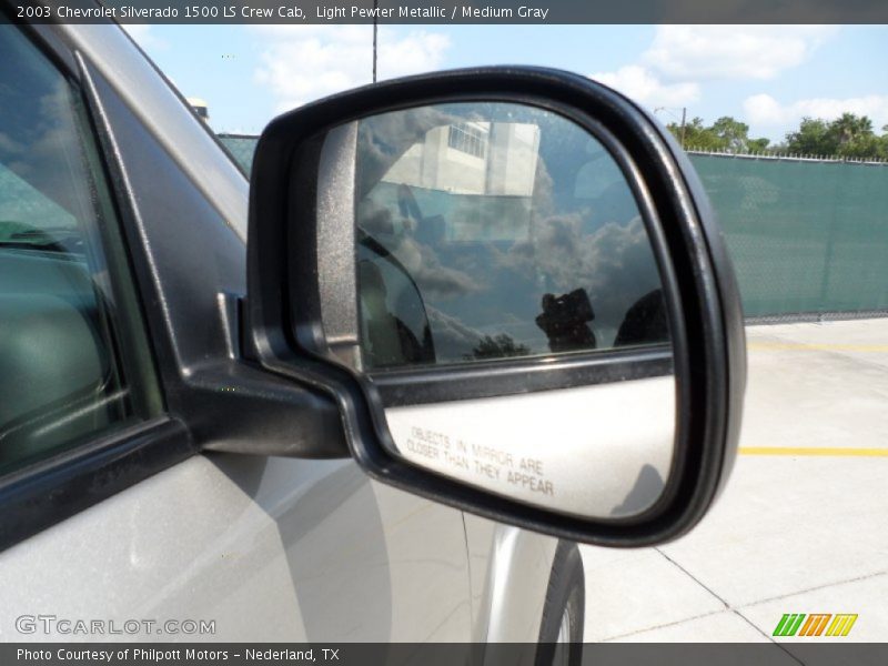 Light Pewter Metallic / Medium Gray 2003 Chevrolet Silverado 1500 LS Crew Cab