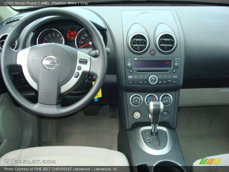 Phantom White / Gray 2009 Nissan Rogue S AWD