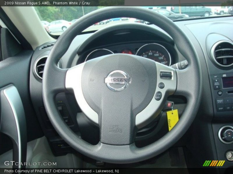 Phantom White / Gray 2009 Nissan Rogue S AWD