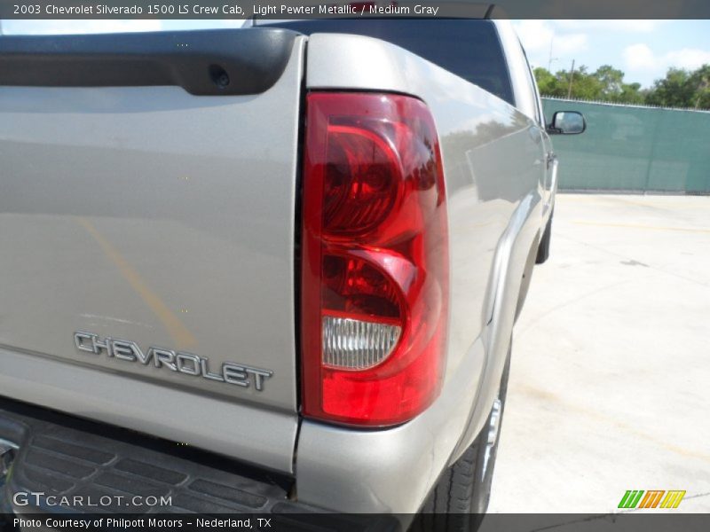 Light Pewter Metallic / Medium Gray 2003 Chevrolet Silverado 1500 LS Crew Cab