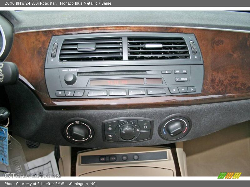 Monaco Blue Metallic / Beige 2006 BMW Z4 3.0i Roadster