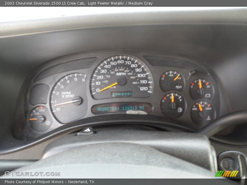  2003 Silverado 1500 LS Crew Cab LS Crew Cab Gauges