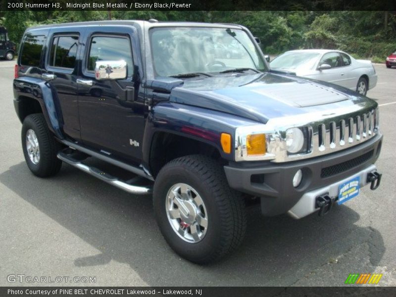 Midnight Blue Metallic / Ebony Black/Pewter 2008 Hummer H3