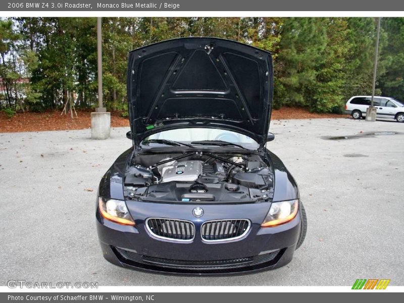 Monaco Blue Metallic / Beige 2006 BMW Z4 3.0i Roadster