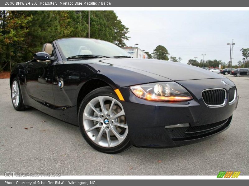 Monaco Blue Metallic / Beige 2006 BMW Z4 3.0i Roadster