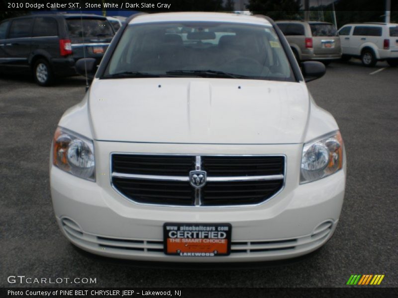 Stone White / Dark Slate Gray 2010 Dodge Caliber SXT