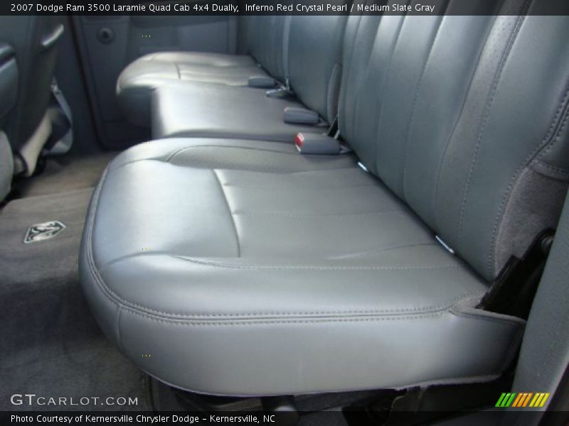 Inferno Red Crystal Pearl / Medium Slate Gray 2007 Dodge Ram 3500 Laramie Quad Cab 4x4 Dually
