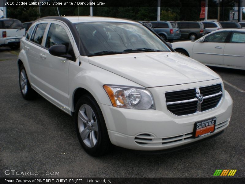 Stone White / Dark Slate Gray 2010 Dodge Caliber SXT