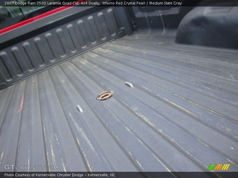 Inferno Red Crystal Pearl / Medium Slate Gray 2007 Dodge Ram 3500 Laramie Quad Cab 4x4 Dually