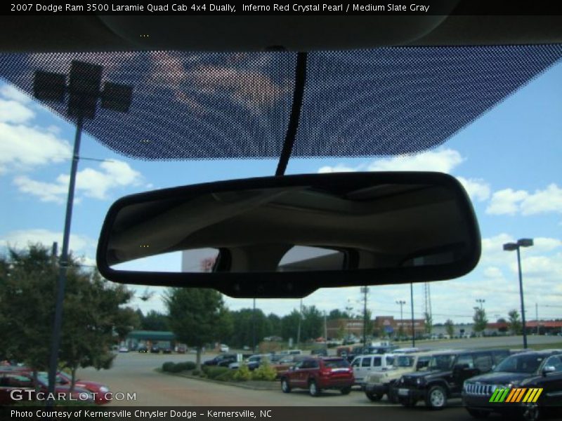 Inferno Red Crystal Pearl / Medium Slate Gray 2007 Dodge Ram 3500 Laramie Quad Cab 4x4 Dually
