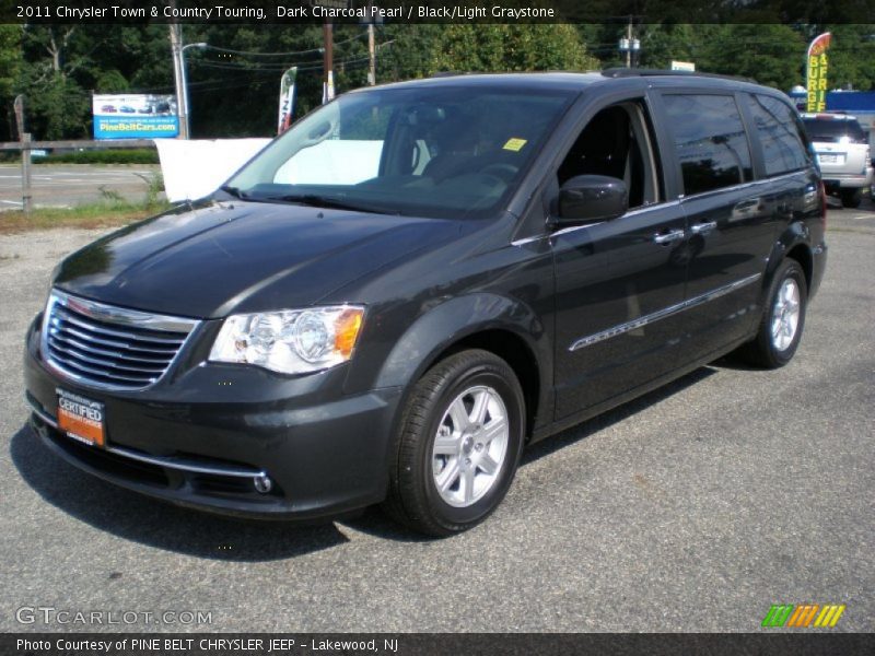 Dark Charcoal Pearl / Black/Light Graystone 2011 Chrysler Town & Country Touring