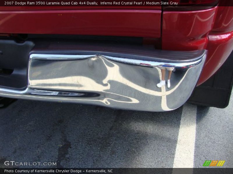 Inferno Red Crystal Pearl / Medium Slate Gray 2007 Dodge Ram 3500 Laramie Quad Cab 4x4 Dually