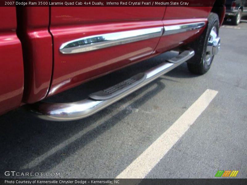 Inferno Red Crystal Pearl / Medium Slate Gray 2007 Dodge Ram 3500 Laramie Quad Cab 4x4 Dually