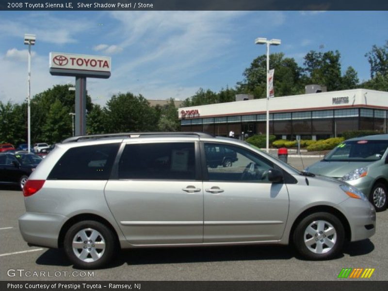 Silver Shadow Pearl / Stone 2008 Toyota Sienna LE