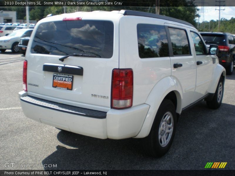 Stone White / Dark Slate Gray/Light Slate Gray 2010 Dodge Nitro SE