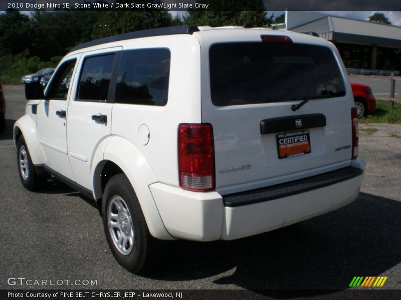Stone White / Dark Slate Gray/Light Slate Gray 2010 Dodge Nitro SE