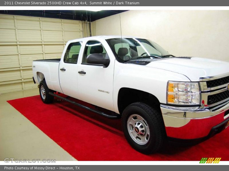 Summit White / Dark Titanium 2011 Chevrolet Silverado 2500HD Crew Cab 4x4