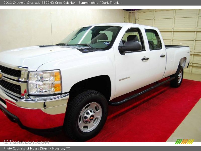Summit White / Dark Titanium 2011 Chevrolet Silverado 2500HD Crew Cab 4x4