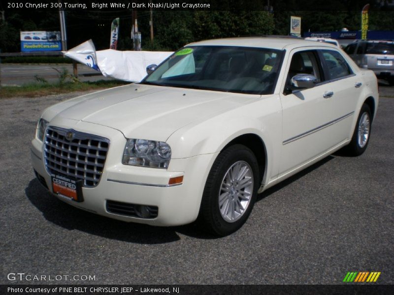 Bright White / Dark Khaki/Light Graystone 2010 Chrysler 300 Touring