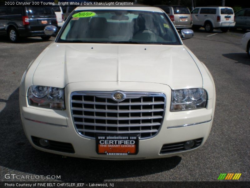 Bright White / Dark Khaki/Light Graystone 2010 Chrysler 300 Touring