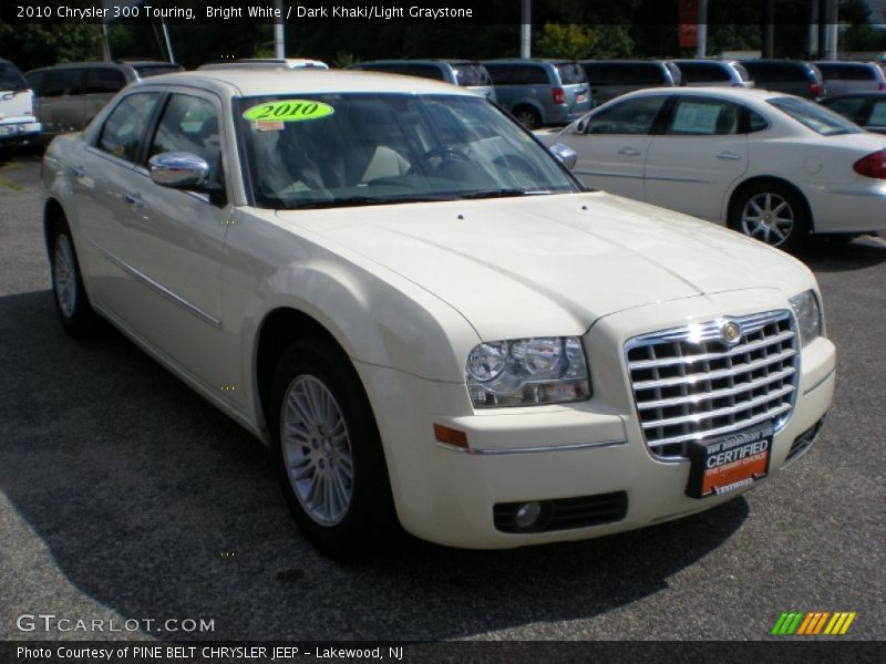 Bright White / Dark Khaki/Light Graystone 2010 Chrysler 300 Touring