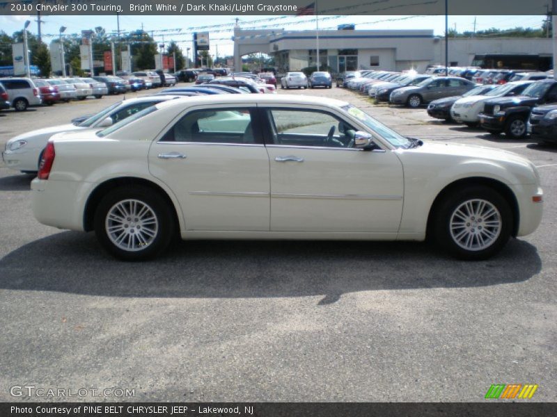 Bright White / Dark Khaki/Light Graystone 2010 Chrysler 300 Touring
