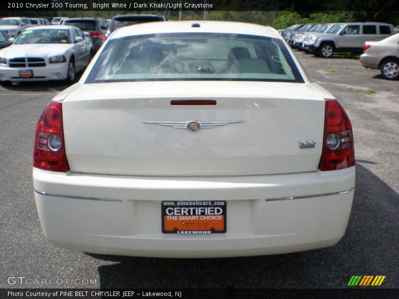 Bright White / Dark Khaki/Light Graystone 2010 Chrysler 300 Touring