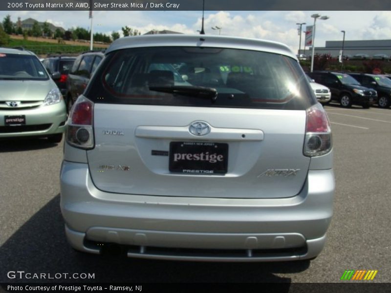 Silver Streak Mica / Dark Gray 2006 Toyota Matrix XR AWD