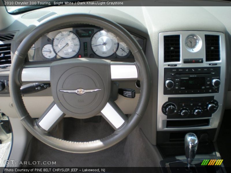 Bright White / Dark Khaki/Light Graystone 2010 Chrysler 300 Touring
