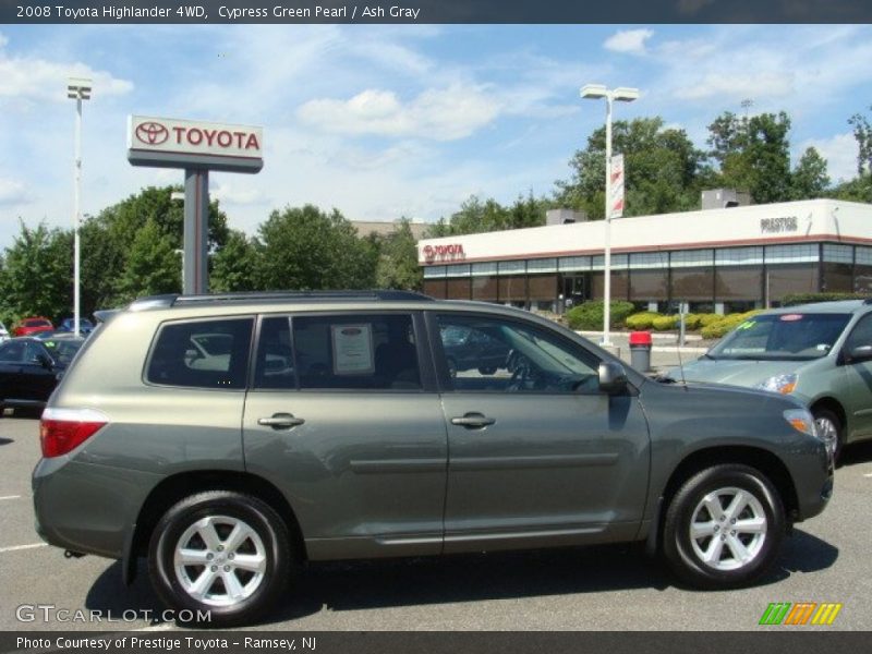 Cypress Green Pearl / Ash Gray 2008 Toyota Highlander 4WD