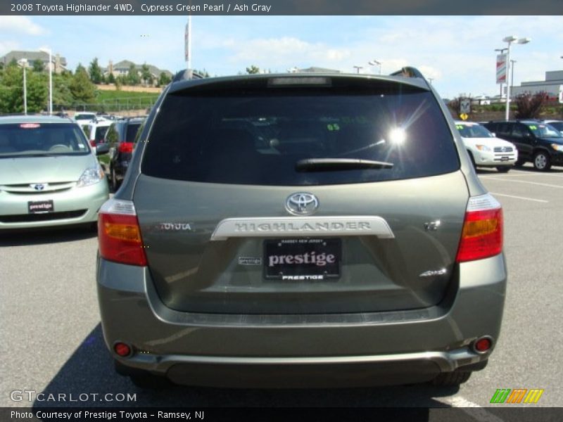 Cypress Green Pearl / Ash Gray 2008 Toyota Highlander 4WD