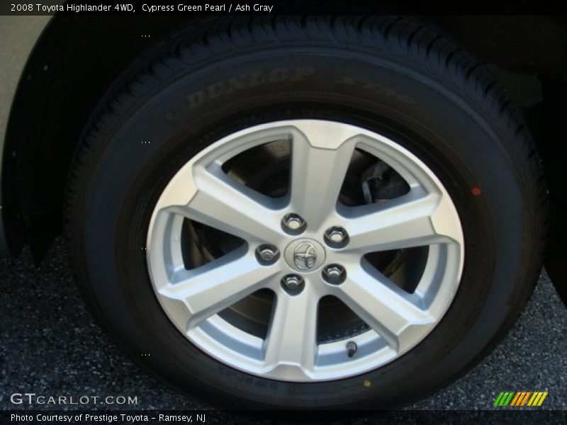 Cypress Green Pearl / Ash Gray 2008 Toyota Highlander 4WD