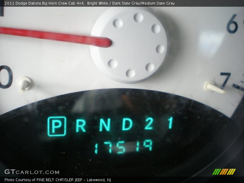 Bright White / Dark Slate Gray/Medium Slate Gray 2011 Dodge Dakota Big Horn Crew Cab 4x4